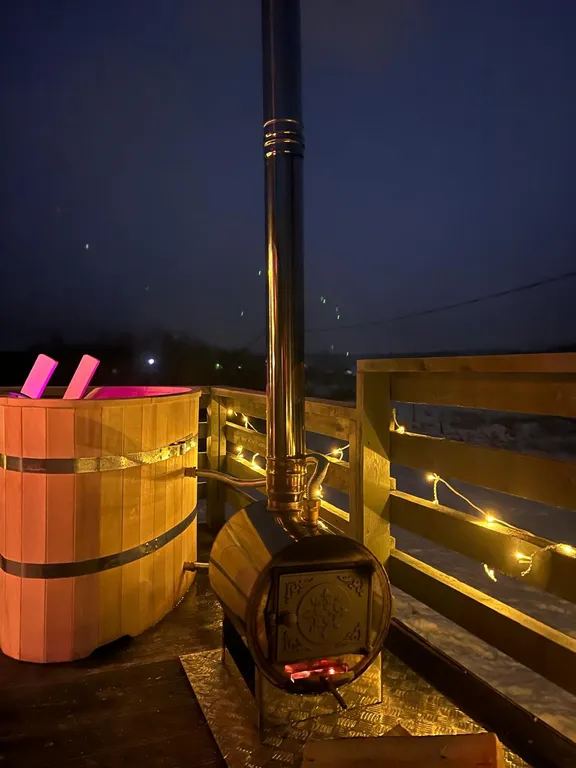 Dobrilovo Village уютный домик с видовой ванной, банным чаном и фурако