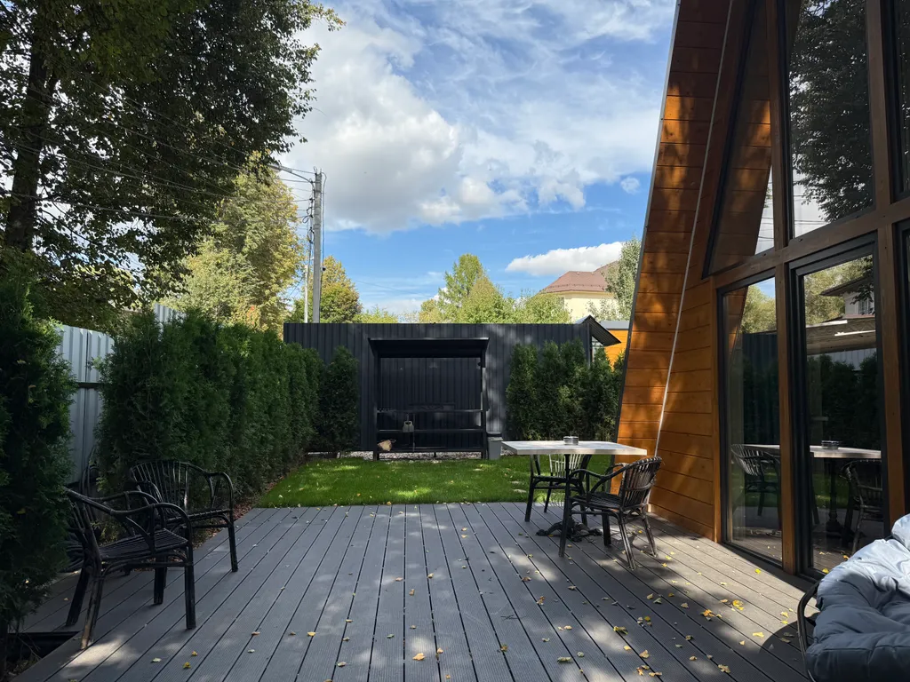 Уютный А-фрейм Ручей с баней и чаном