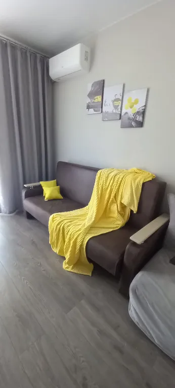 Уютная студия с видом на можжевёловый лес