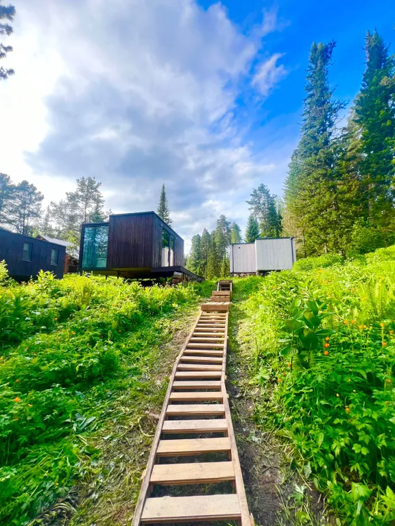 Домик с видом на Телецкое озеро