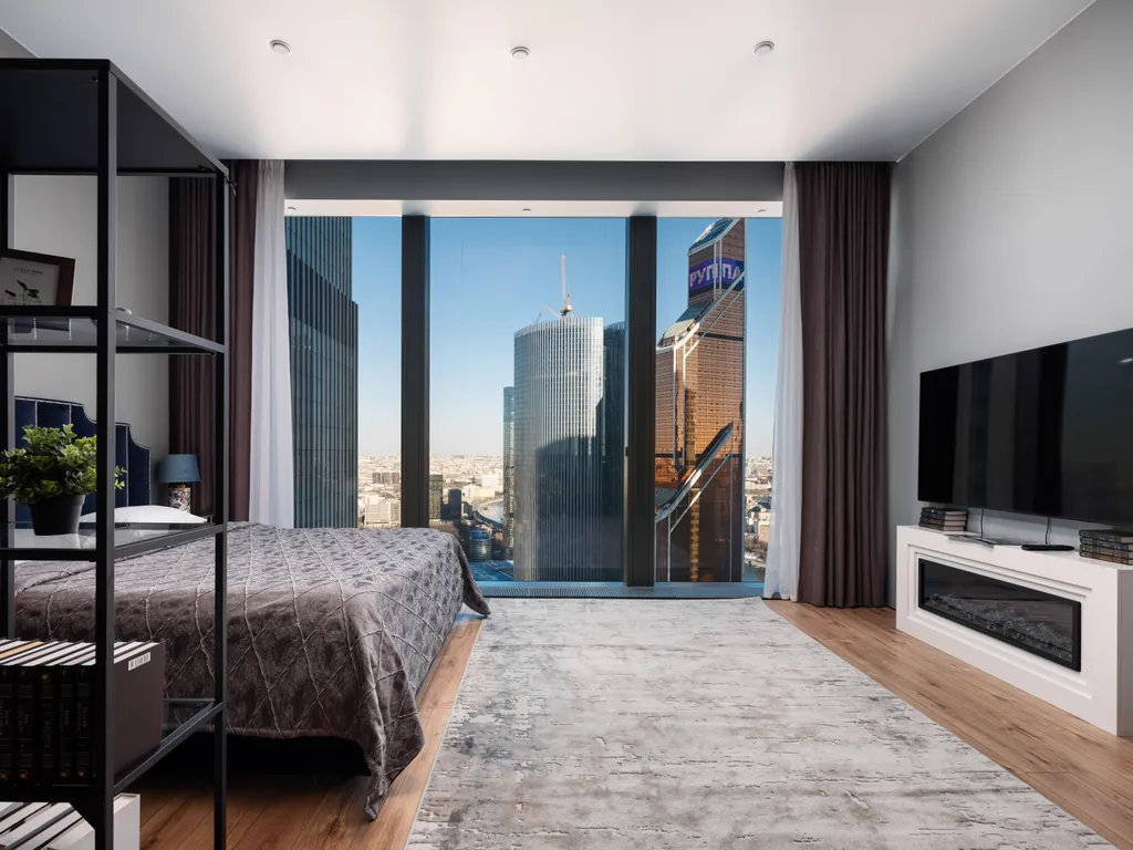 Neva City 43 этаж 51 м2 панорамный вид на небоскребы и город