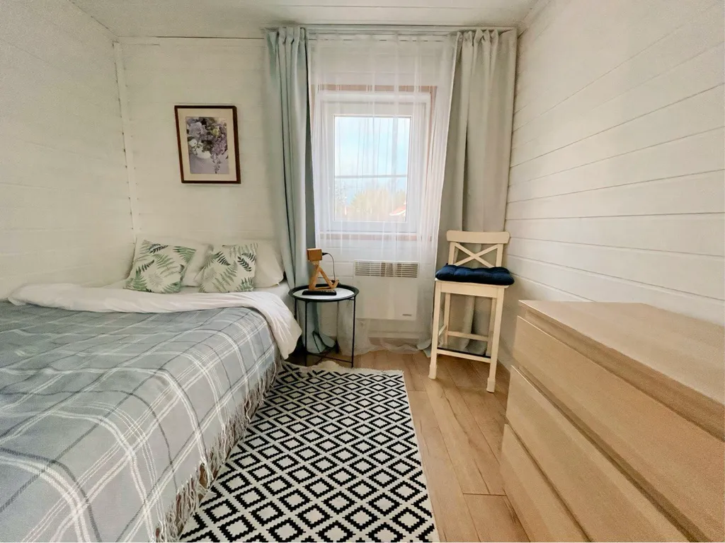 Норвежский домик с отдельной баней на дровах