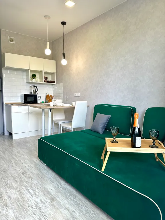 Студия с видом на канал Москвы реки