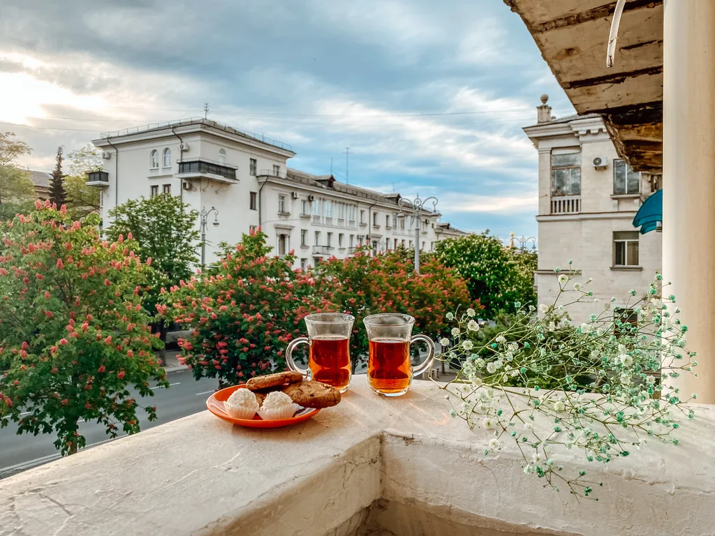 Квартира Квартира Счастье жить в центре Севастополя в космическом стиле с балконом — Севастополь