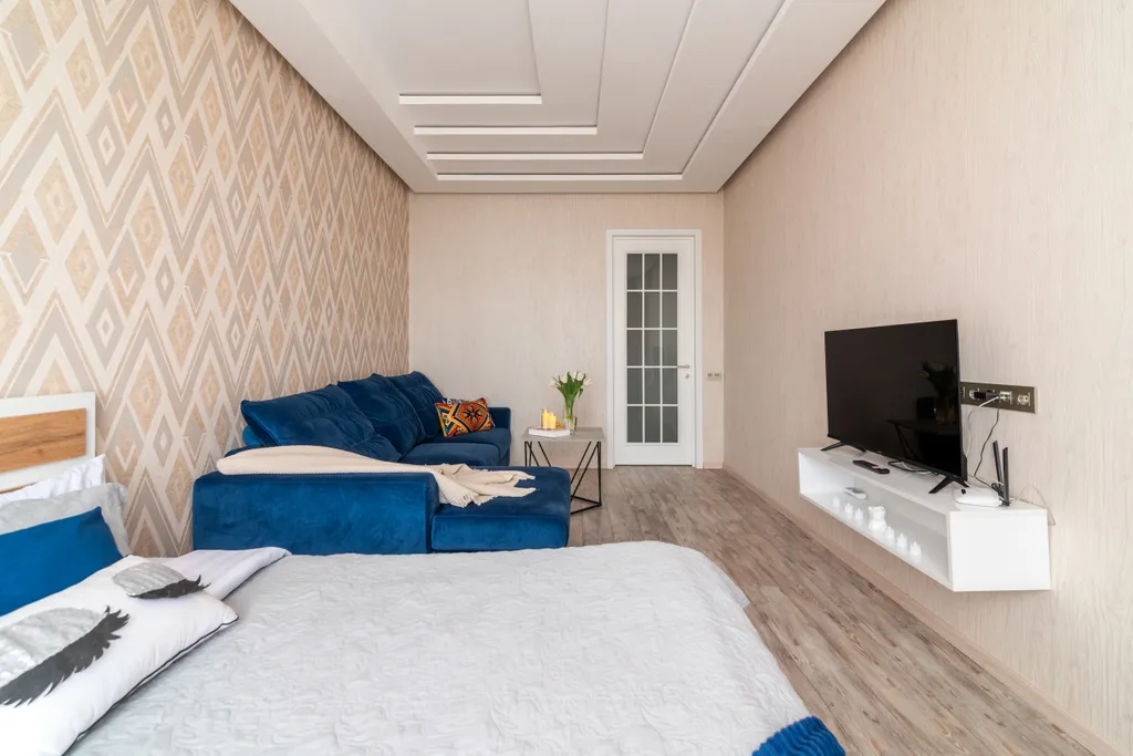 Квартира 1-комнатная квартира в центре города с панорамными окнами — Махачкала