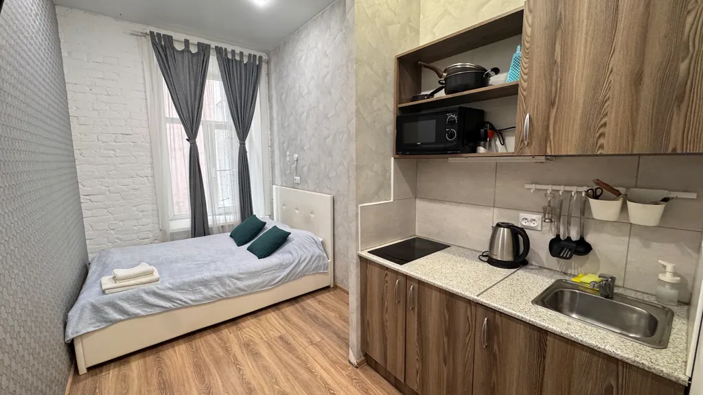 Квартира Хорошая квартира-студия в центре города у метро — Санкт-Петербург