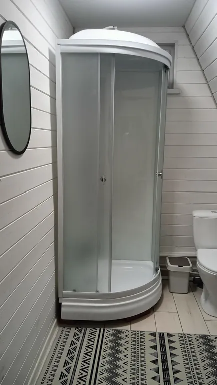 Новый дом a-frame с баней на дровах