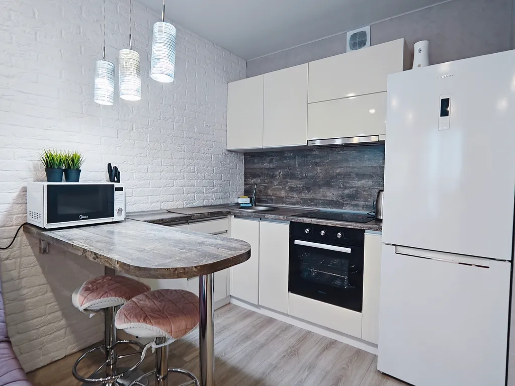 Романтичная студия на 26 этаже с видом на Обь и ночной город