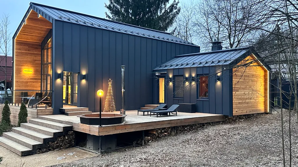 Шикарный Барн с сауной и купелью