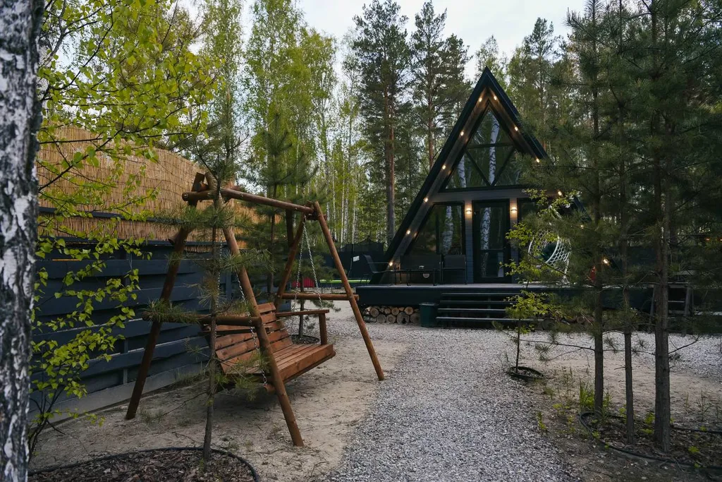 Зеленый домик на 6 человек