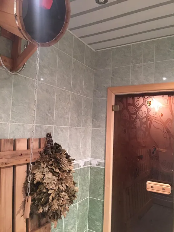 Бассейн в домике шале с сауной и мангалом