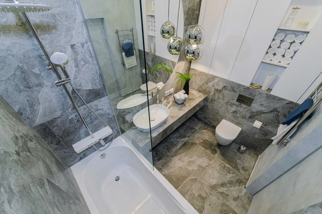 Дизайнерская квартира с камином в центре