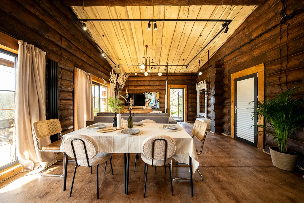 Сруб на окраине деревни