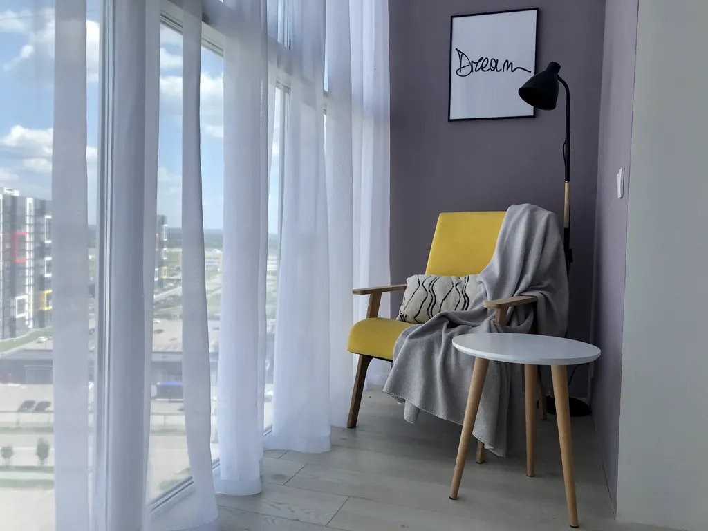 Уютная студия в Спутнике в скандинавском стиле