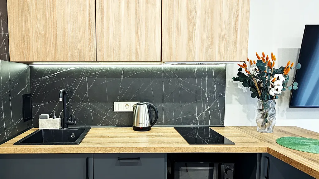 Студия с персональным выходом к шезлонгам - и вы любуетесь горами