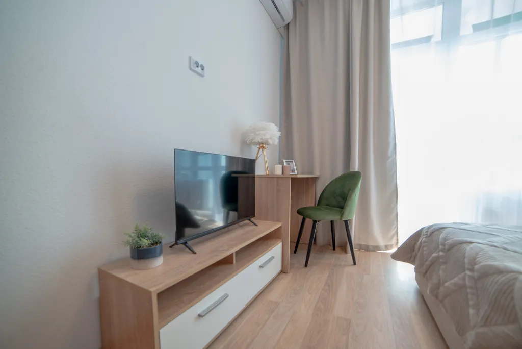 Студия с лоджией для 4-х гостей