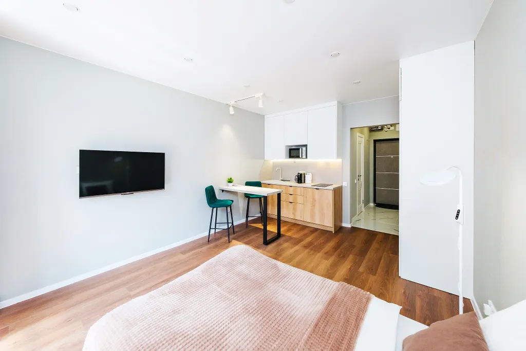 Уютная студия для двоих или с ребёнком