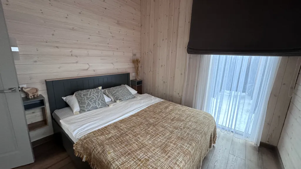 Дом с баней, сибирским чаном и теплой панорамной беседкой