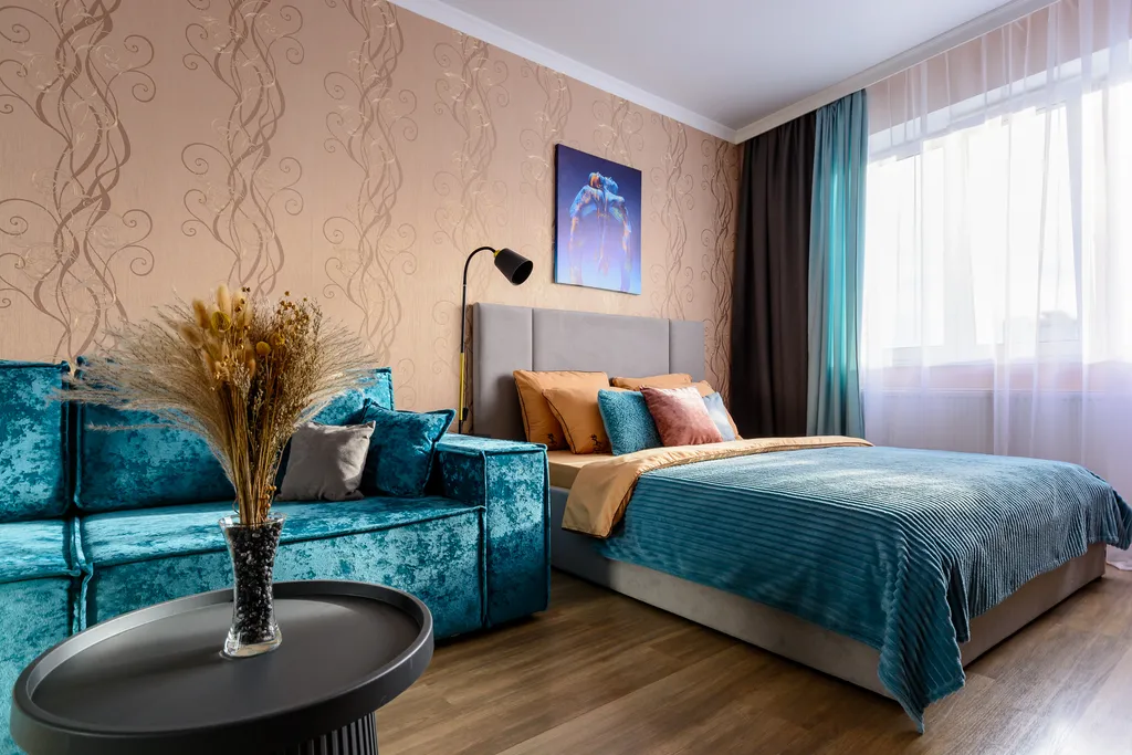 Квартира Апартаменты Бирюзовая нежность с панорамным видом, у парка Галицкого — Краснодар