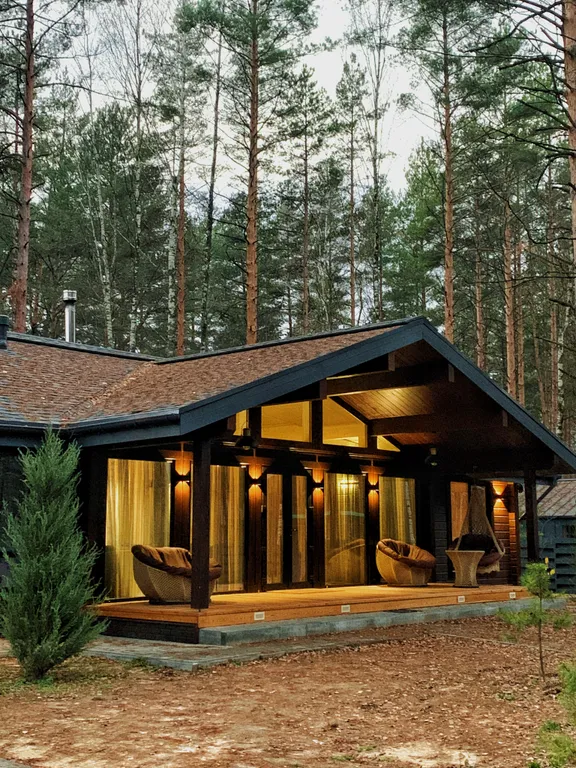 Коттедж Дом в лесу с джакузи и баней — аренда посуточно в Рязань