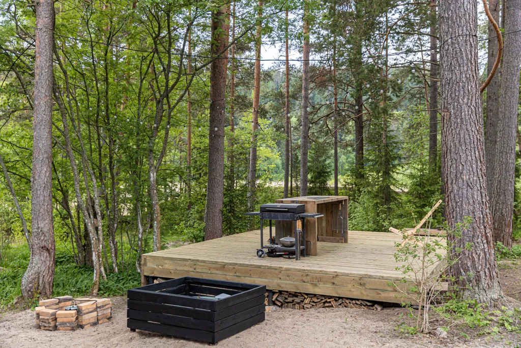 Стильный дом на берегу Ладожского озера с панорамным видом