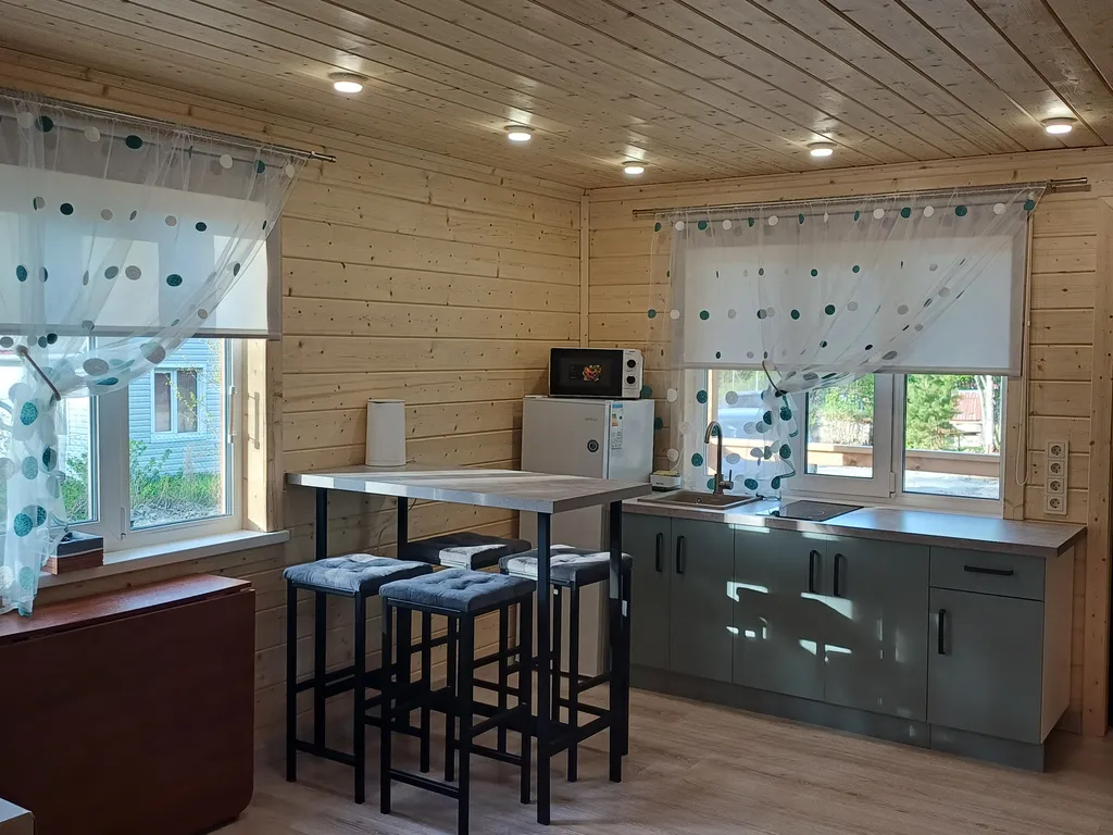 Уютный домик-баня с купелью в тихом местечке