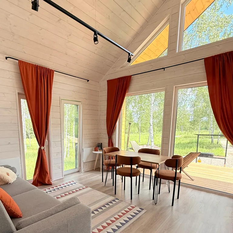 Уютный дом с чаном и мангалом Терракотовый