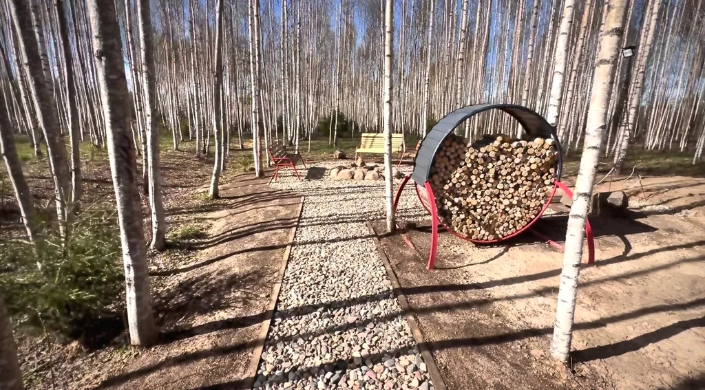 Уютный A-Frame в лесном массиве на берегу реки