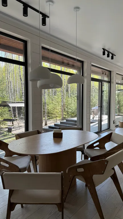 Коттедж Панорамный дом в окружении леса с сауной и чаном — Семеновское