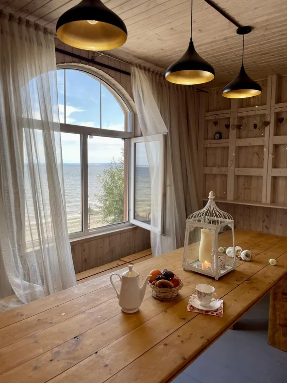 Уютный коттедж с мангалом и видом на Волгу