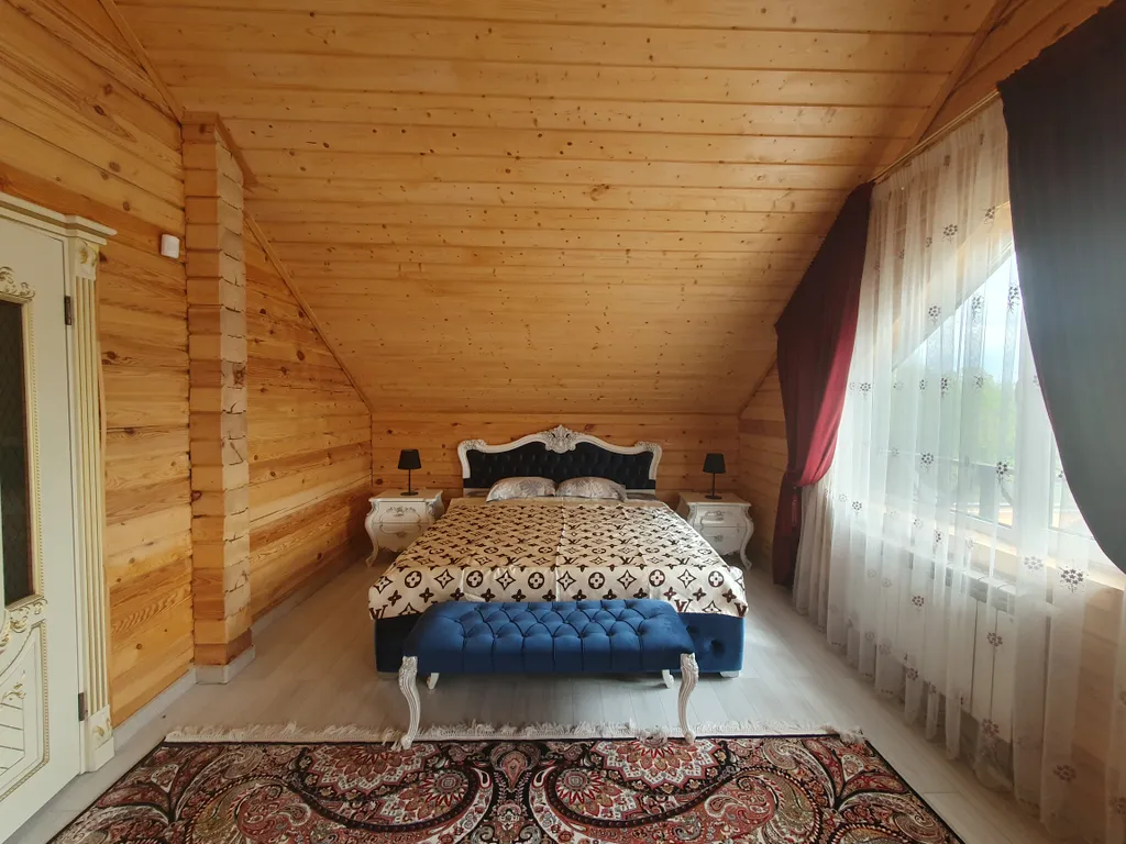 Уютный загородный дом из бруса с баней и чаном на дровах