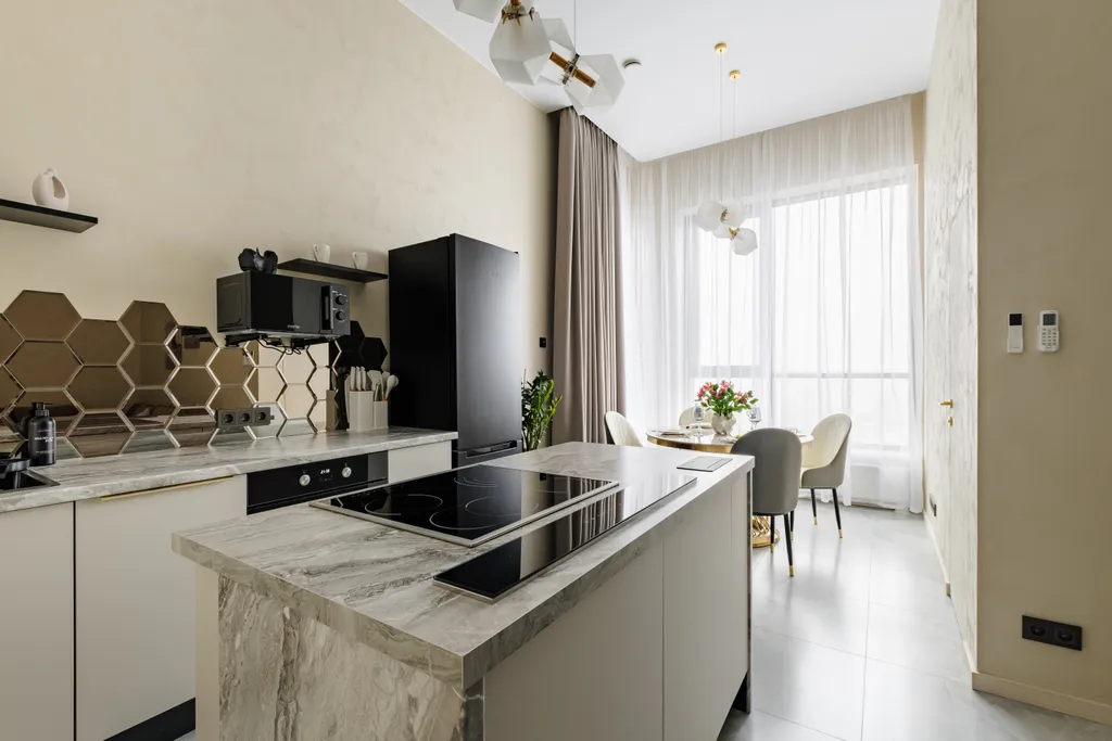 Пентхаус со спальней и ванной king-size