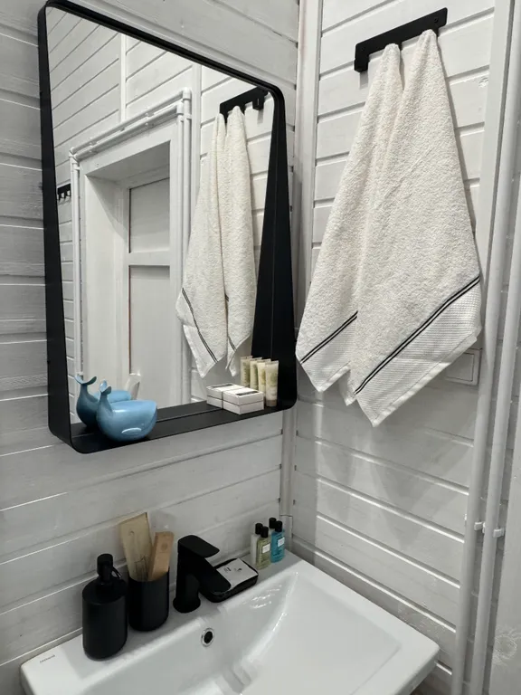 Уютный дом с сауной, в стиле барнхаус, недалеко от реки