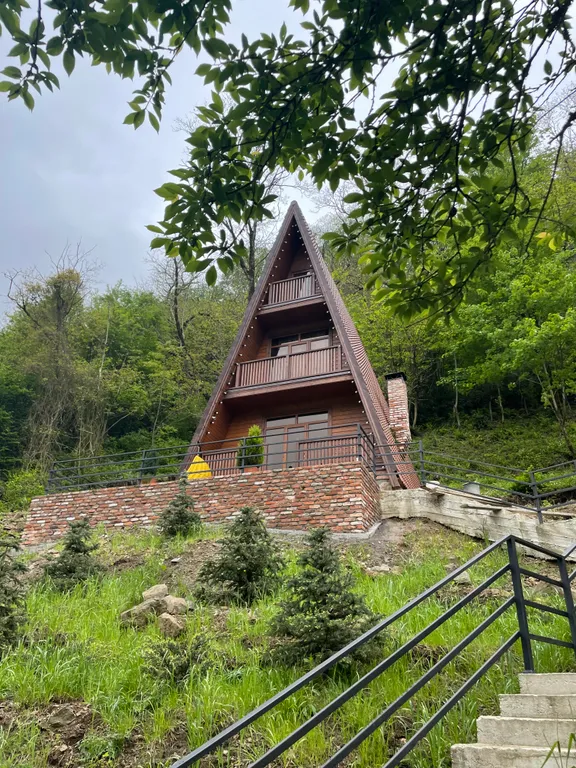 А-Дом с видом на горы по дороге на озеро Рица