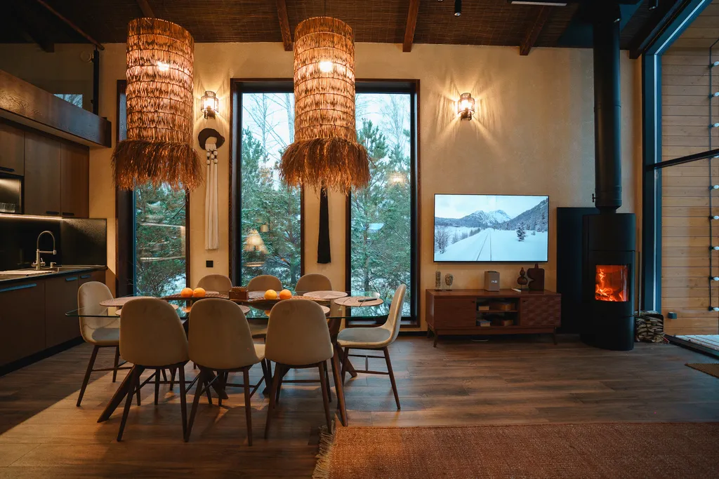 Barnhouse 120 м2 с камином и горячим чаном в Krona camp (40 км от Уфы)