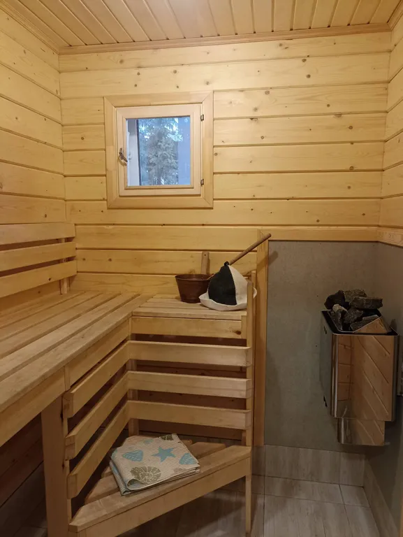 Дом с сауной и барбекю