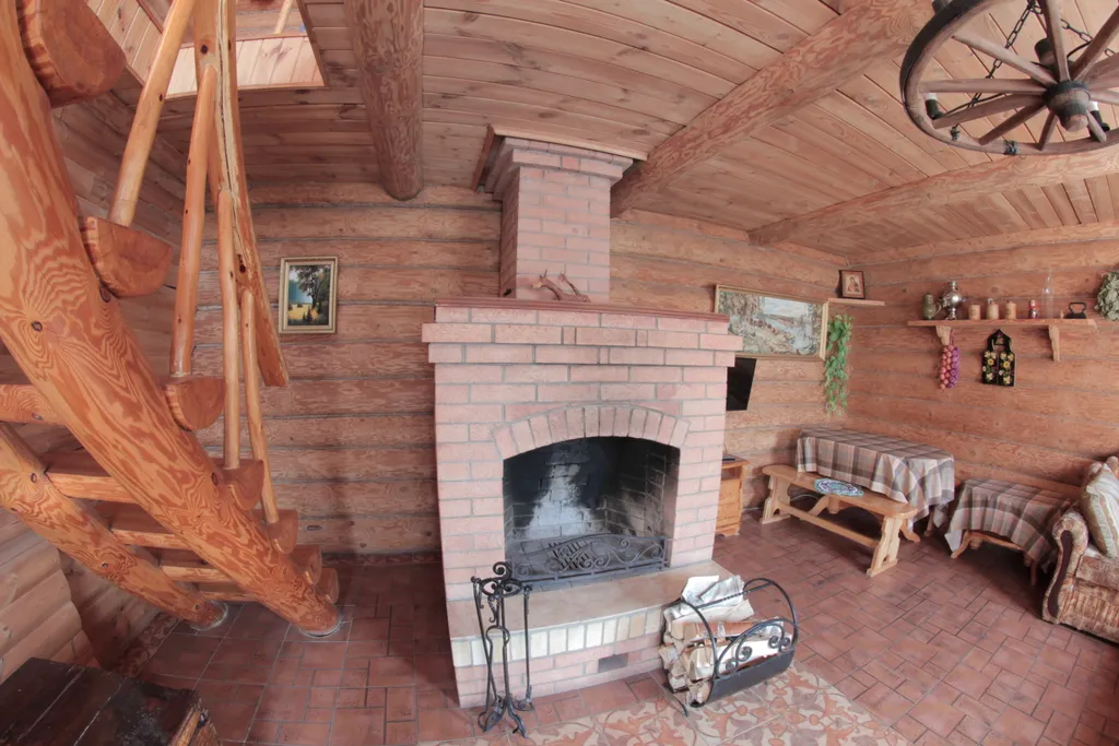 Гостевой дом Русская изба с баней на панорамном берегу