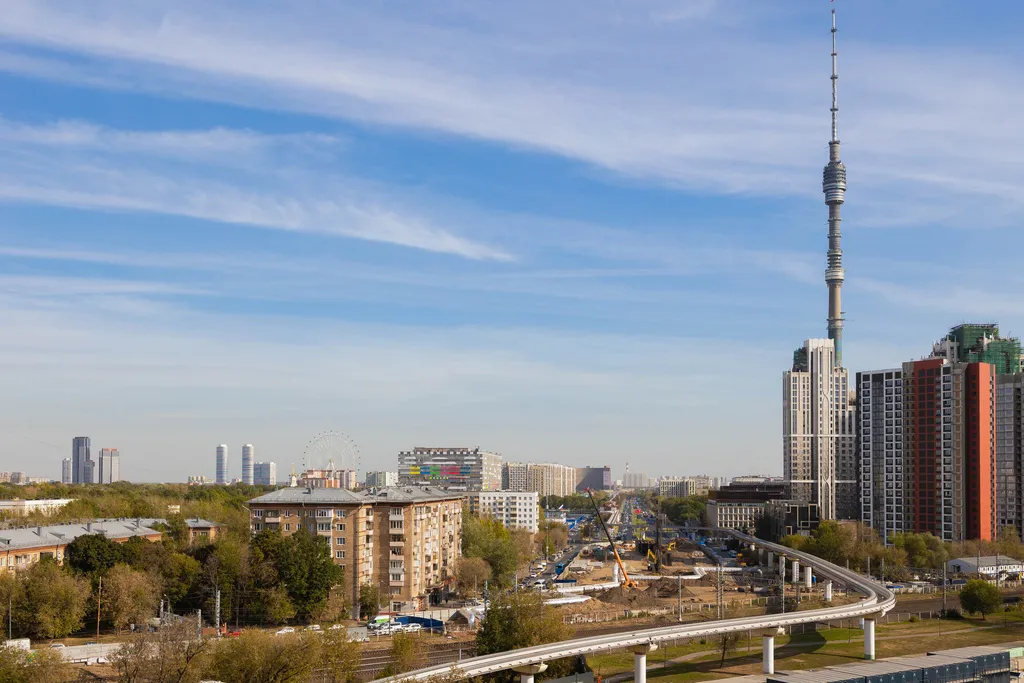 Квартира Новая квартира Голден Скай в 15 минутах от Останкино — Москва