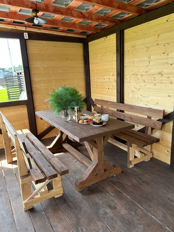 Уютный дом с баней и чаном