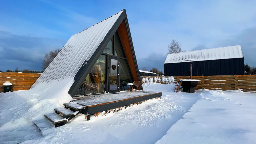 Коттедж Романтичный отдых в А-фрейм 1 — аренда посуточно в Руза