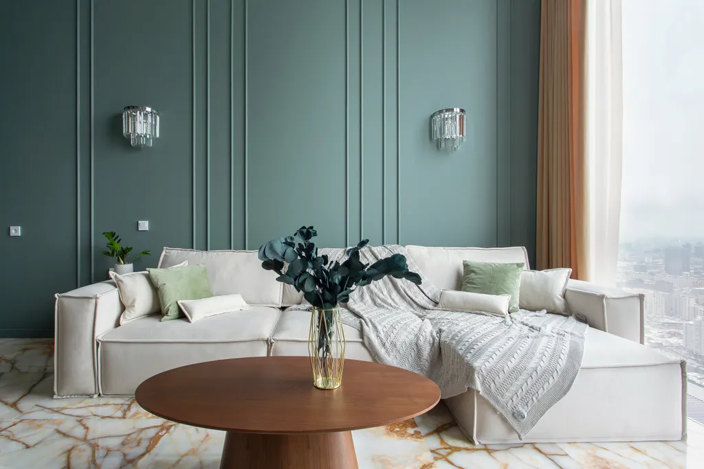 Редкий Пентхаус-формат на 64 этаже, оникс, подсветка, панорамные окна