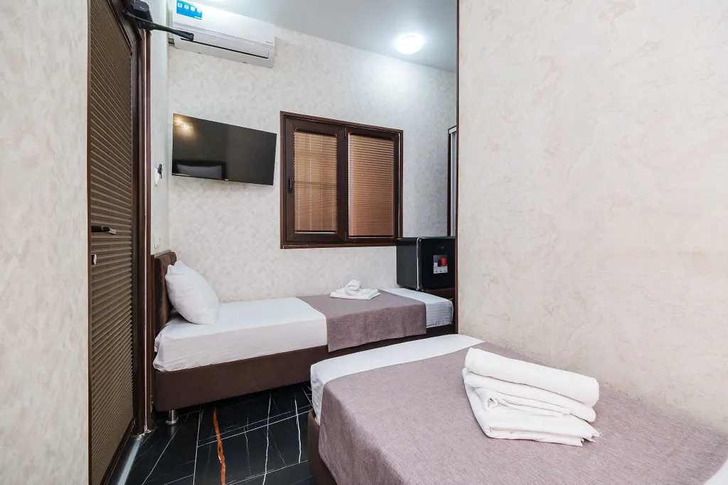 Двухместный бюджетный номер с двумя раздельными кроватями