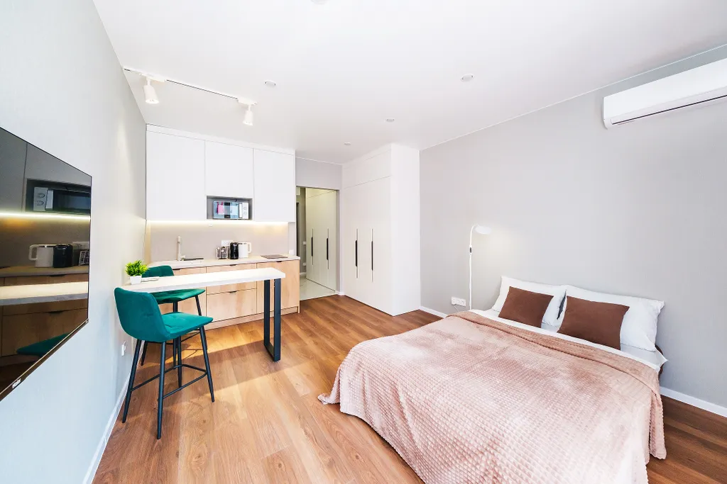 Уютная студия для двоих или с ребёнком