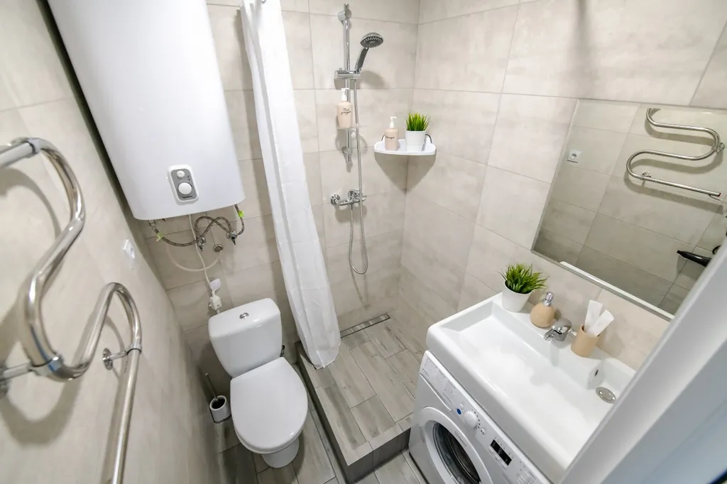 Стильная студия на первом этаже с видом на бухту Золотой рог