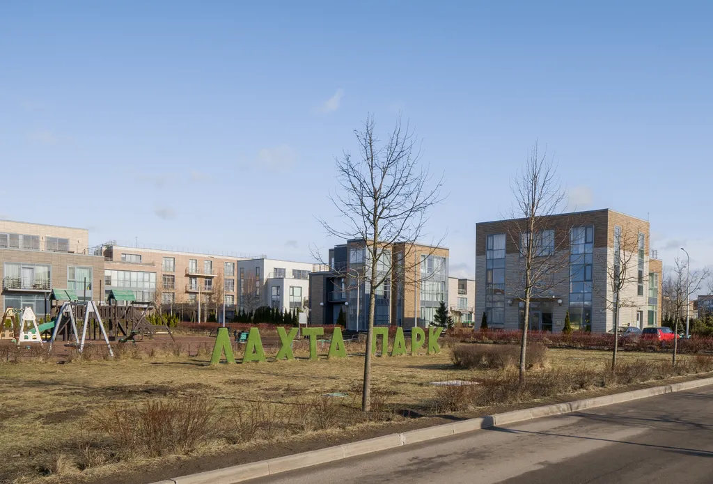 Квартира Квартира Дизайнерский апартамент-студия около Лахта-центра — Санкт-Петербург