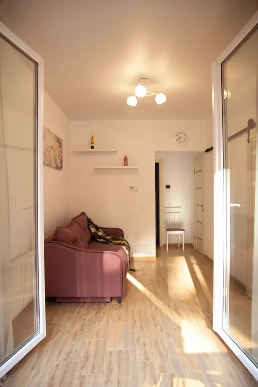 Студия с видом на сосновый лес