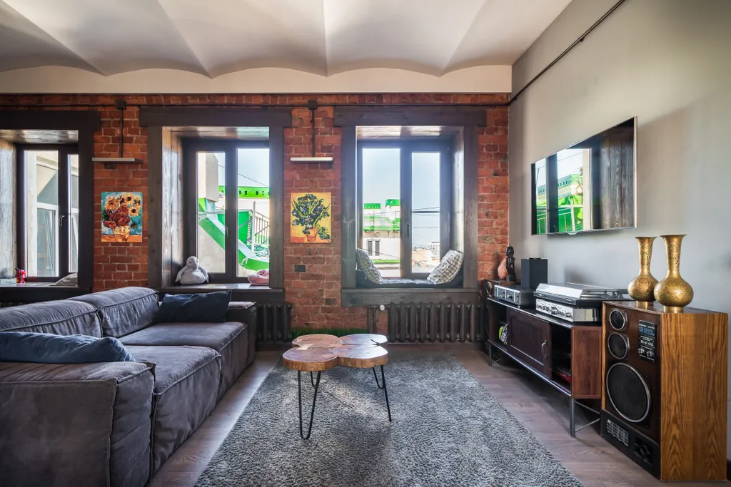 Квартира Квартира True Loft with great view — Санкт-Петербург