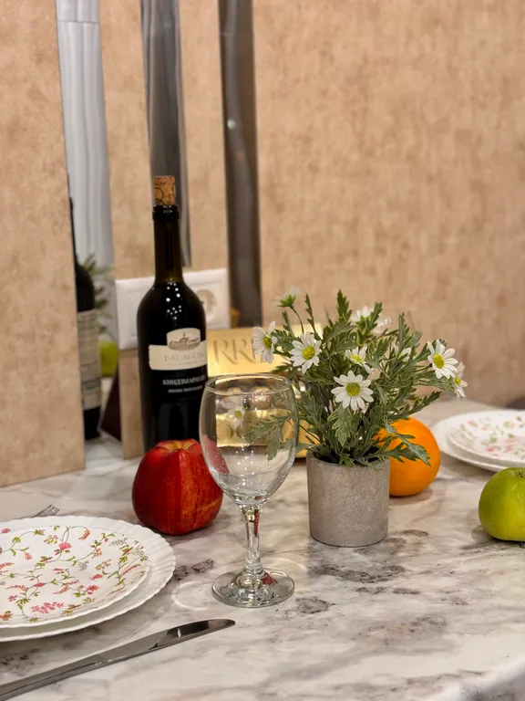 Современная студия в бежевых тонах в Люберцах