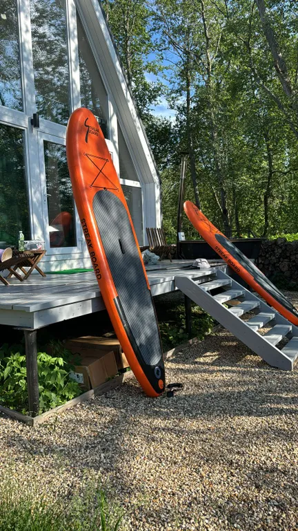 Дом А-фрейм на речке под Клином