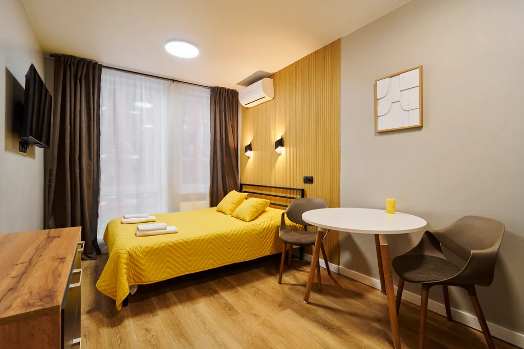 Квартира Уютная свежая студия в ЖК Хайвей — аренда посуточно в Москва